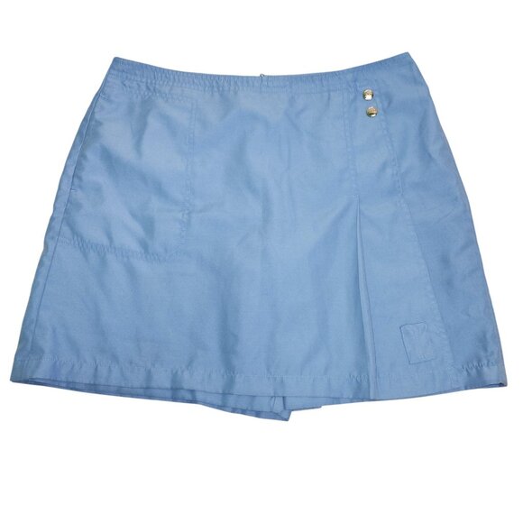 Izod Ladies Blue Polyester Skort Size 10 With Button & Zipper Closure 4065 - Picture 1 of 7